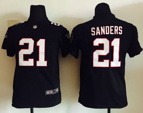 Toddlers Black Atlanta Falcons #21 Deion Sanders Elite Stitched Football Jersey